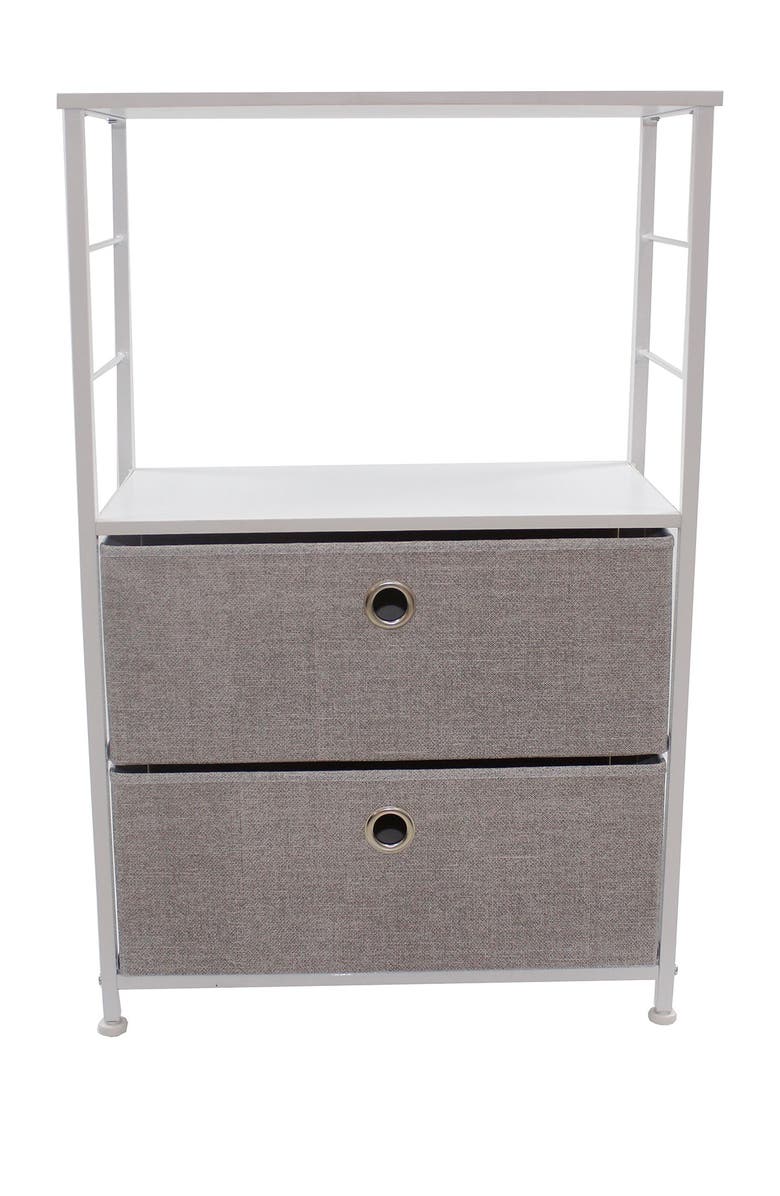 SORBUS White 2 Drawer Table Dresser, Main, color, 