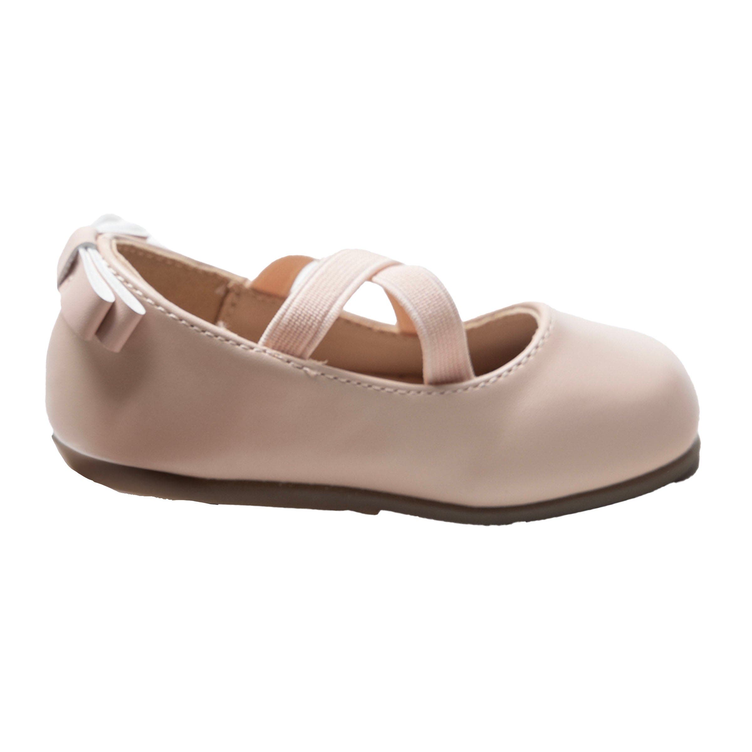 Charmed Cross Banded Ribbon Flats, Alternate, color, Powder Pink