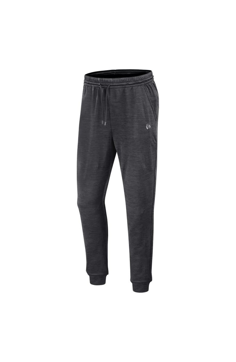 FANATICS Men's Fanatics  Heather Charcoal Chicago Blackhawks Authentic Pro Fleece Sweatpants, Alternate, color, 