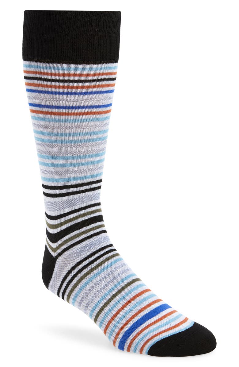 Paul Smith Gavin Stripe Crew Socks, Main, color, 