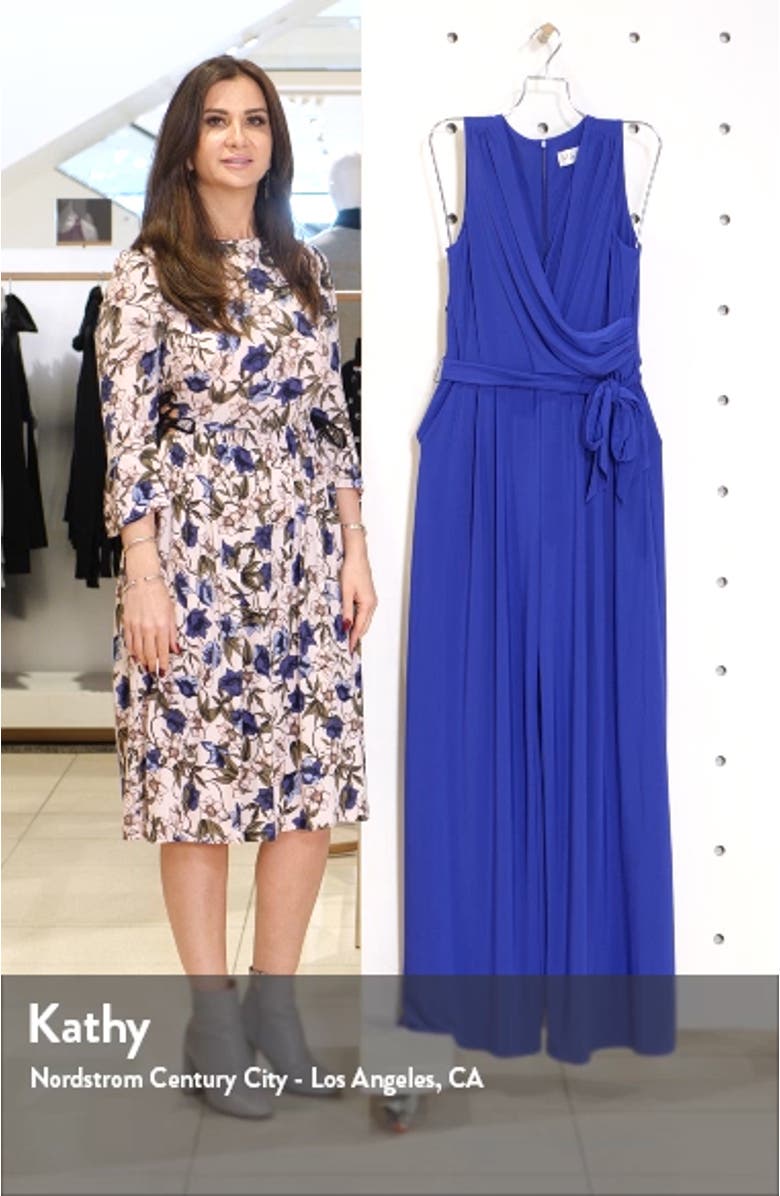 Sleevless Wrap Bodice Jumpsuit, sales video thumbnail