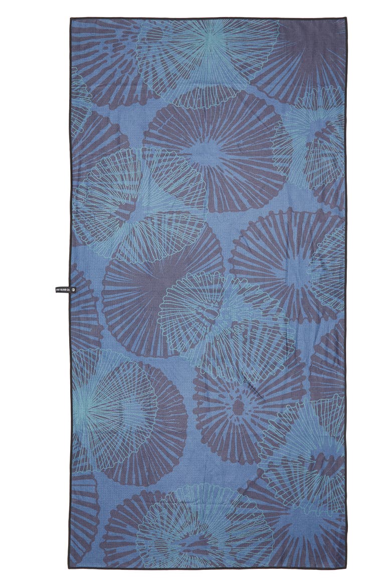 Quick Dry Beach Towel, Main, color, NAVY OPIHI