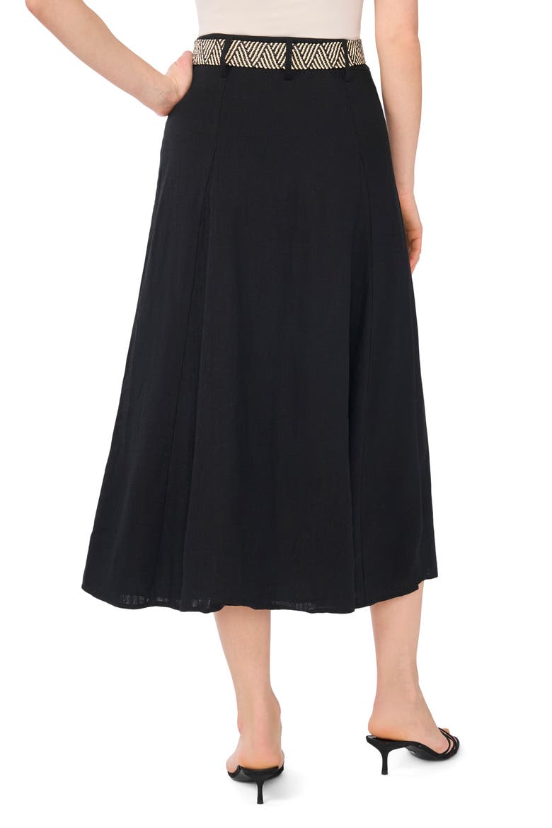 Belted Skirt, Alternate, color, RICH BLACK
