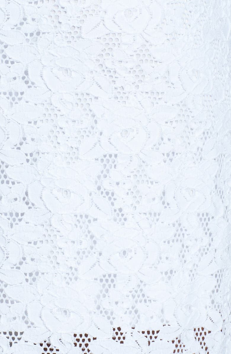 Laundry by Shelli Segal 3/4 SLEEVE LACE SHIFT DRESS, Alternate, color, 