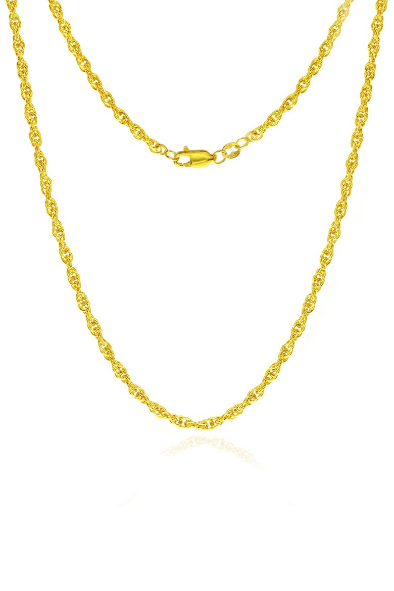 14k Gold Fill Rope Chain Necklace, Main, color, GOLD