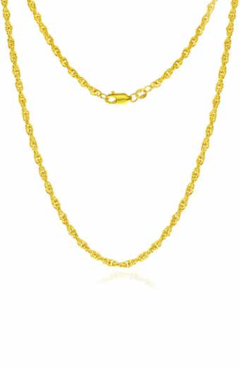 14k Gold Fill Rope Chain Necklace