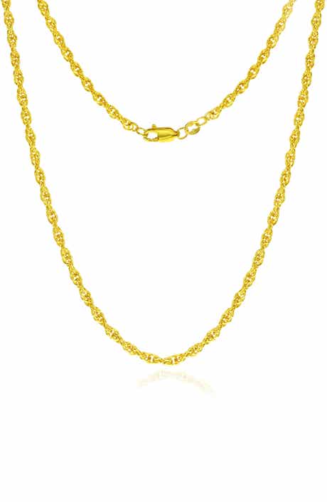 14k Gold Fill Rope Chain Necklace