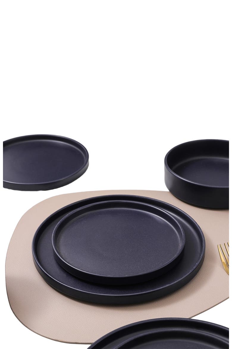 Cleo Stoneware 16-Piece Dinnerware Set, Alternate, color, Dark Blue