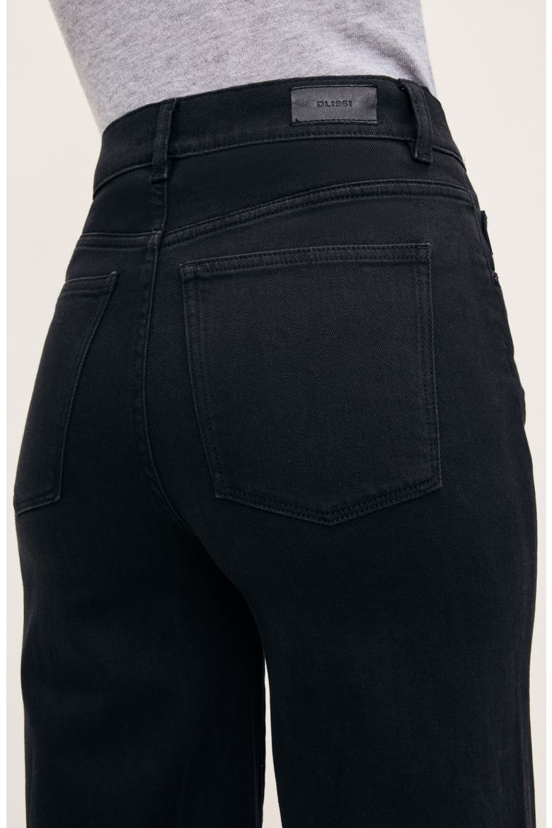 Hepburn High Waist Wide Leg Jeans, Alternate, color, JET BLACK VINTAGE