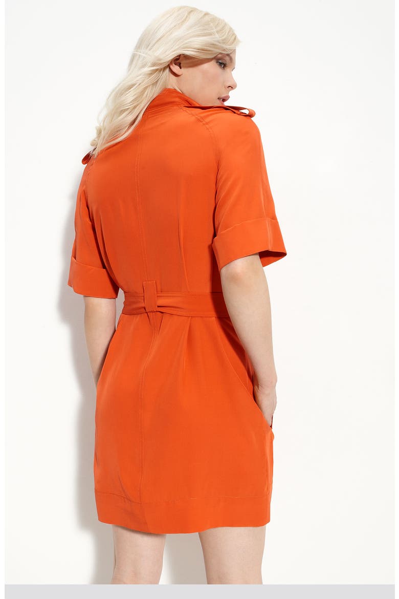 'Jafartha' Silk Minidress, Alternate, color, MARS