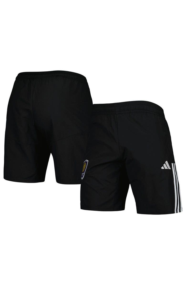 adidas Men's adidas Black Orlando City SC Downtime Shorts, Main, color, Black