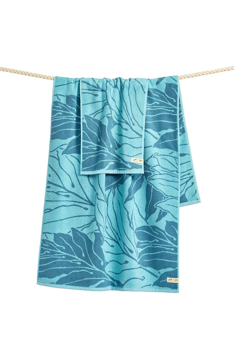 Slowtide Ulu Bath Towel, Alternate, color, Lagoon