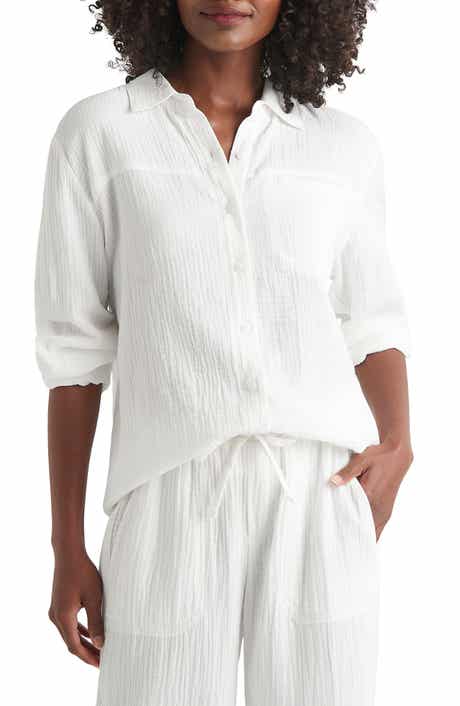 Splendid Kit Cotton Button-Up Blouse