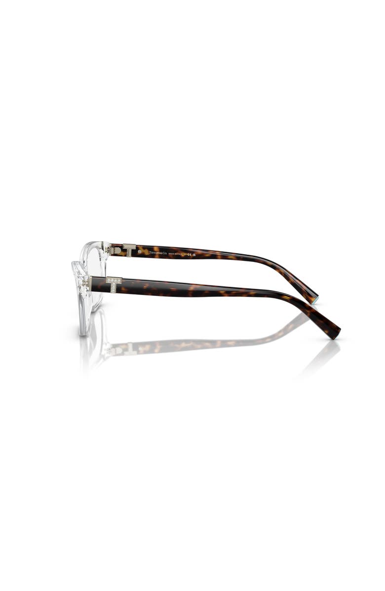 Tiffany & Co. 54mm Rectangle optical glasses, Alternate, color, Transparent