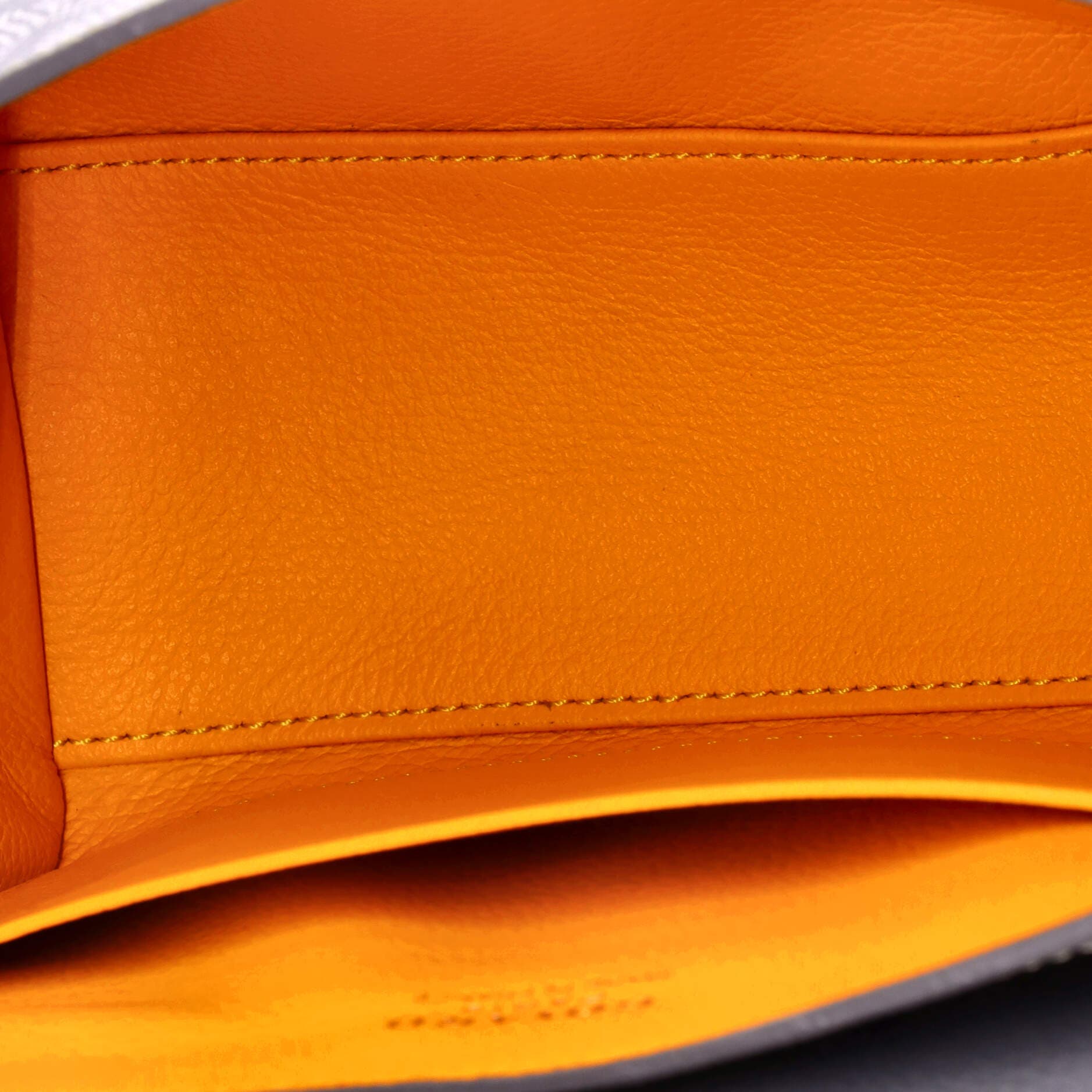 Pre-Owned Goyard Saigon Top Handle Bag Coated Canvas with Leather Mini, Alternate, color, Gray