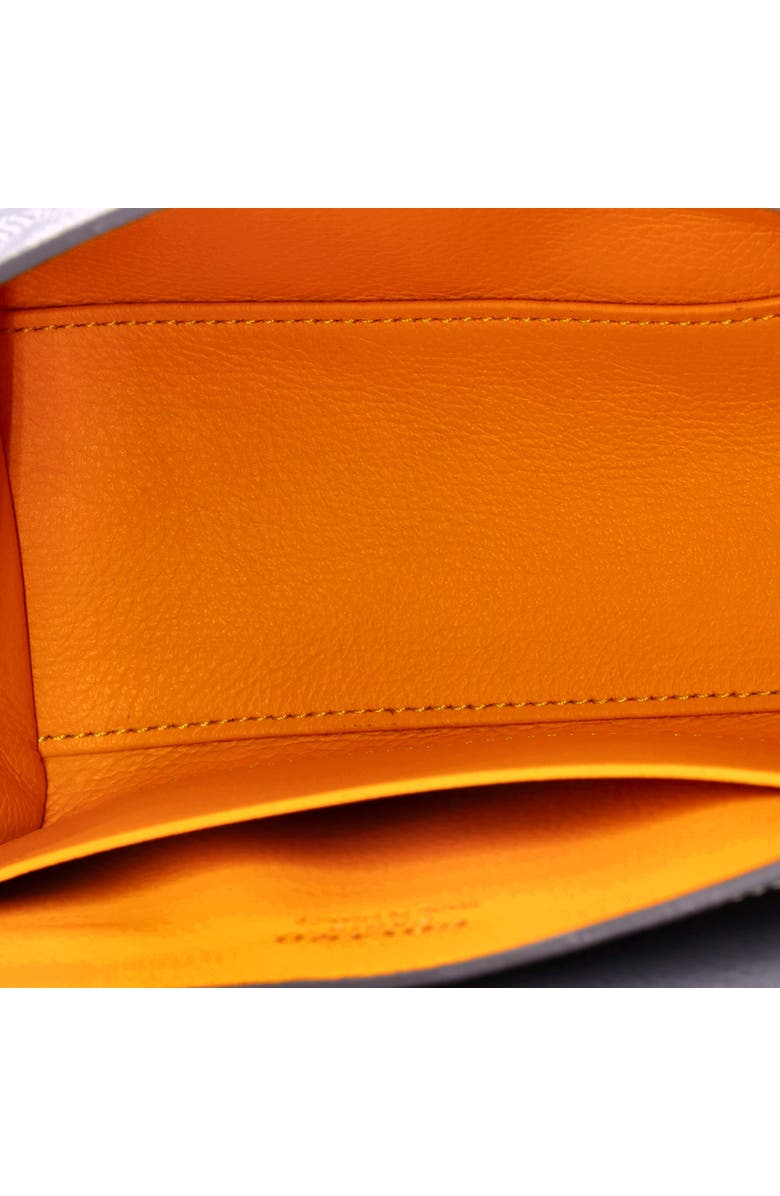 Pre-Owned Goyard Saigon Top Handle Bag Coated Canvas with Leather Mini, Alternate, color, Gray