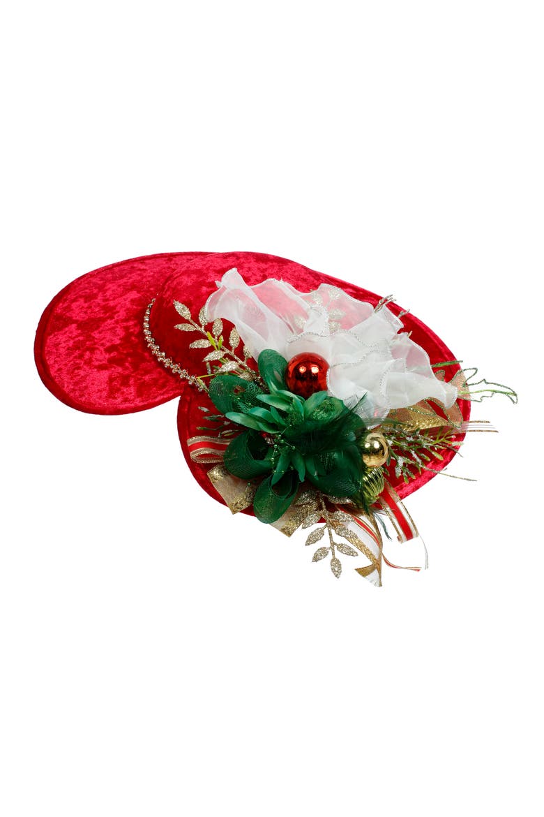 Hat Ornament, Red, Main, color, Red
