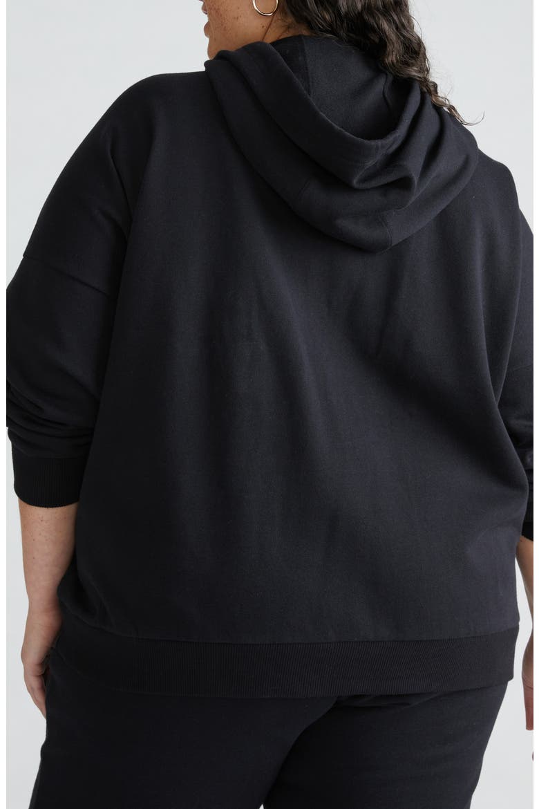 Lyria Fleece Hoodie, Alternate, color, BLACK