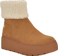 Tommy Hilfiger Peleiz Faux Shearling Cuff Platform Bootie