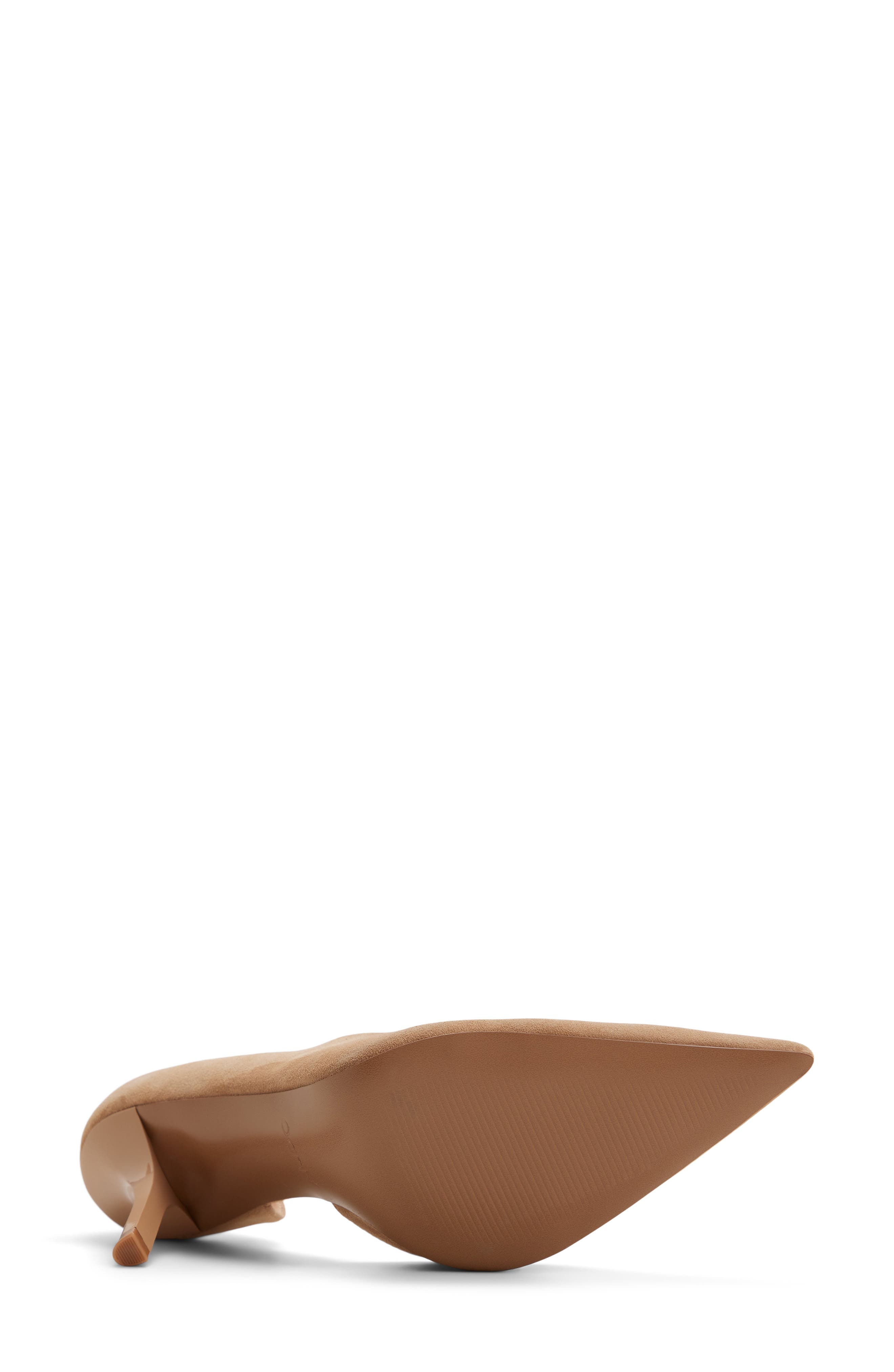 Kaysie Pointed Toe Half D'Orsay Pump, Alternate, color, LIGHT BEIGE