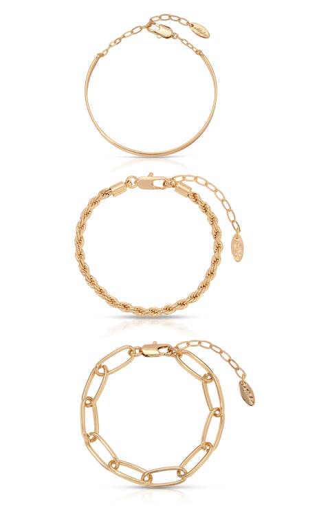 Chained Up 3-Pack Assorted Bracelets