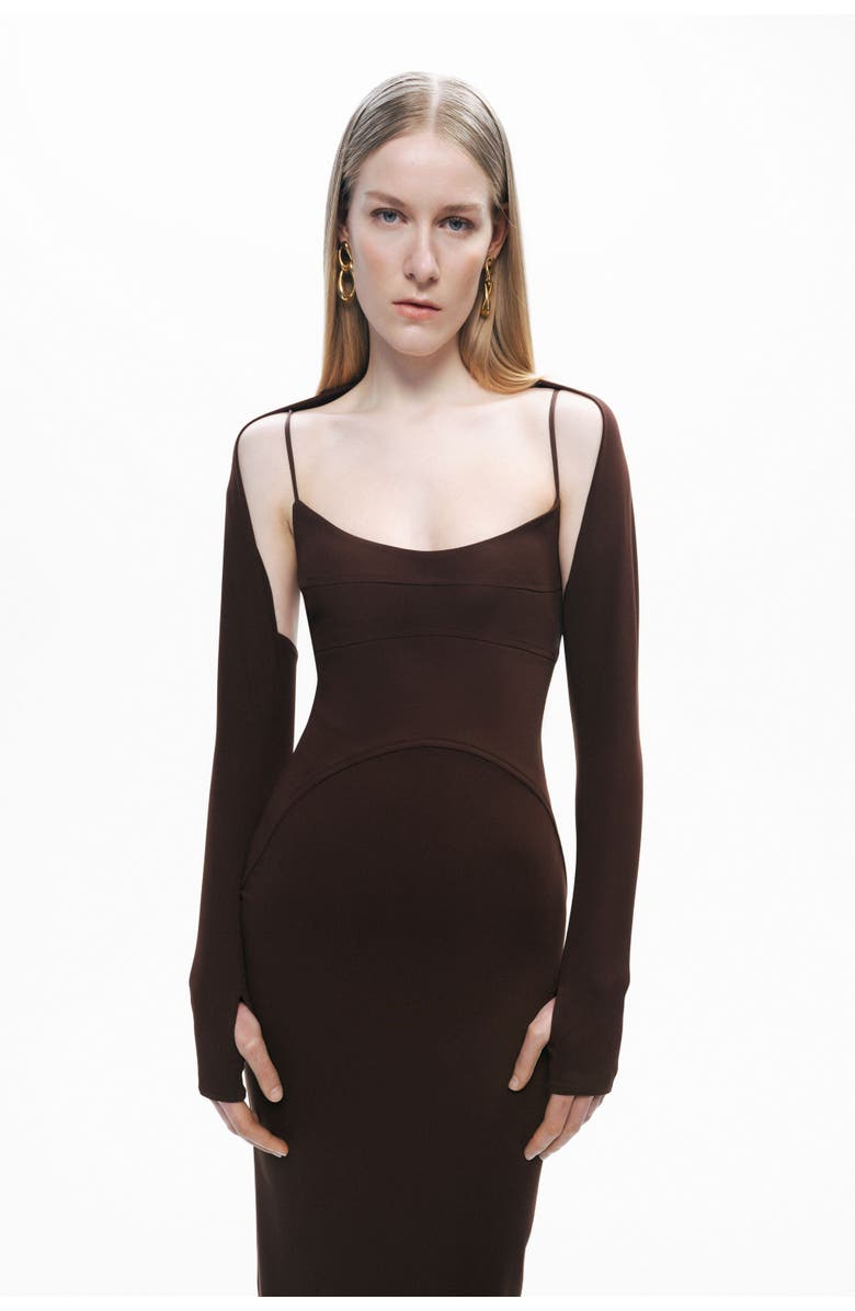 Nocturne Maxi Dress with Glove Accessory, Alternate, color,