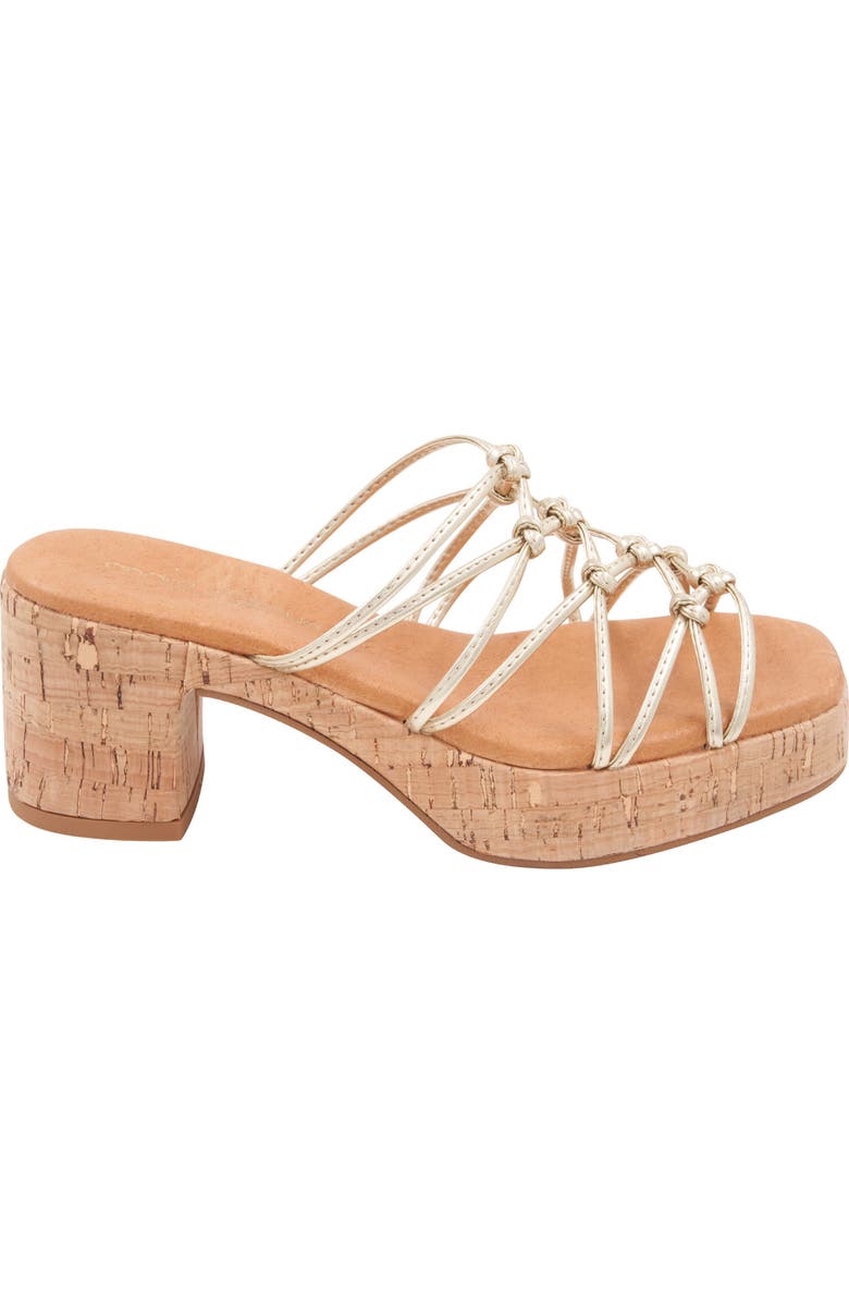 André Assous Camryn Platform Slide Sandal, Alternate, color, Platino