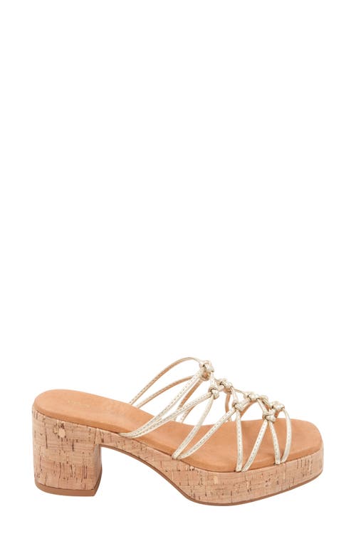 Andre Assous André Assous Camryn Platform Slide Sandal In Platino