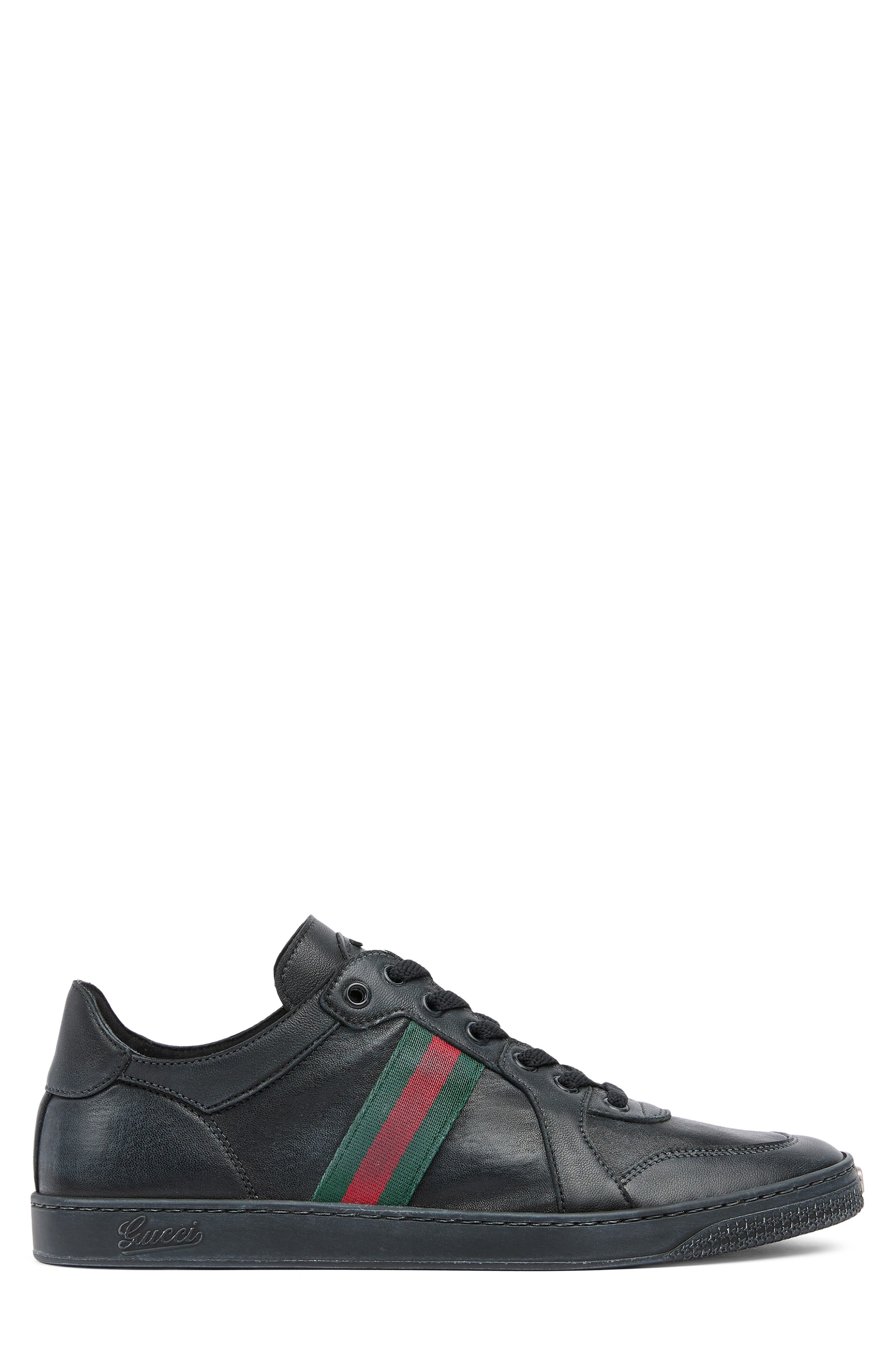 Gucci Coda Low Top Sneaker, Alternate, color, Black