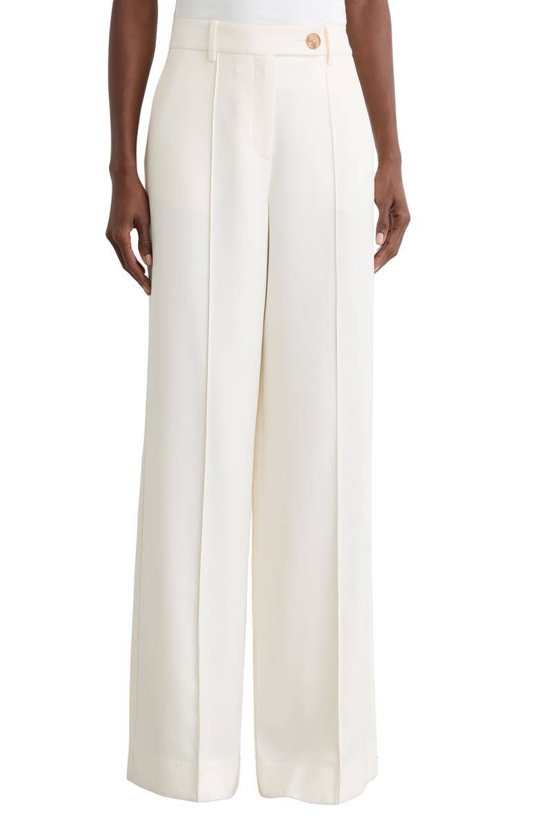 Reiss Malin High Waist Wide Leg Pants, Main, color, Cream