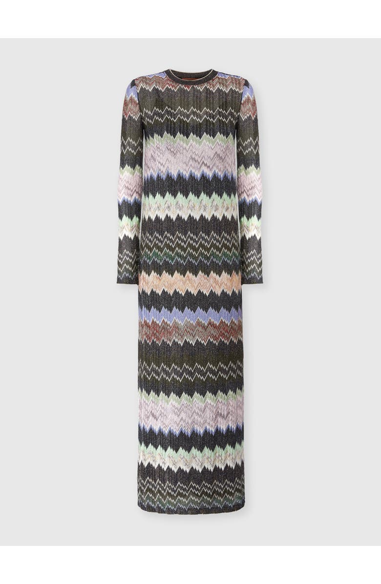 Missoni Viscose Lamé Snake-pattern Gown, Main, color, Green
Brown