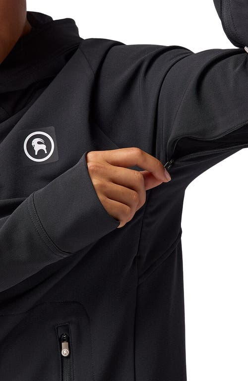 Backcountry Destination Softshell Fleece Hoodie In Black