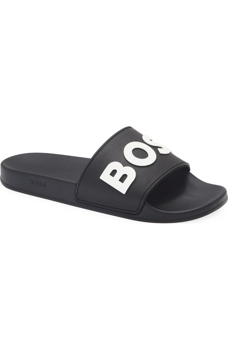 BOSS Kirk Slide Sandal, Main, color, Black