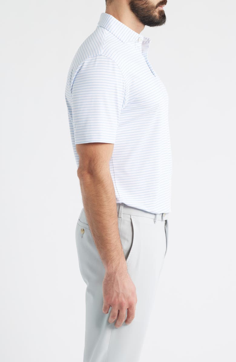 Peter Millar Keynote Performance Jersey Golf Polo, Alternate, color, White