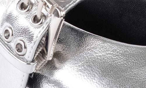 Bc Footwear Spinning Around Mary Jane Flat In Silver