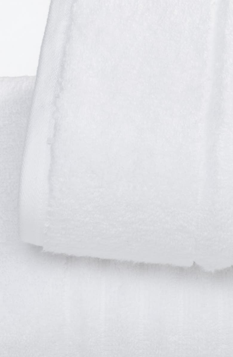 Woven & Weft Rib 2-Pack Bath Towel Set, Alternate, color, White