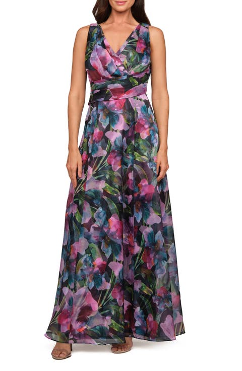 Philipa Floral A-Line Gown