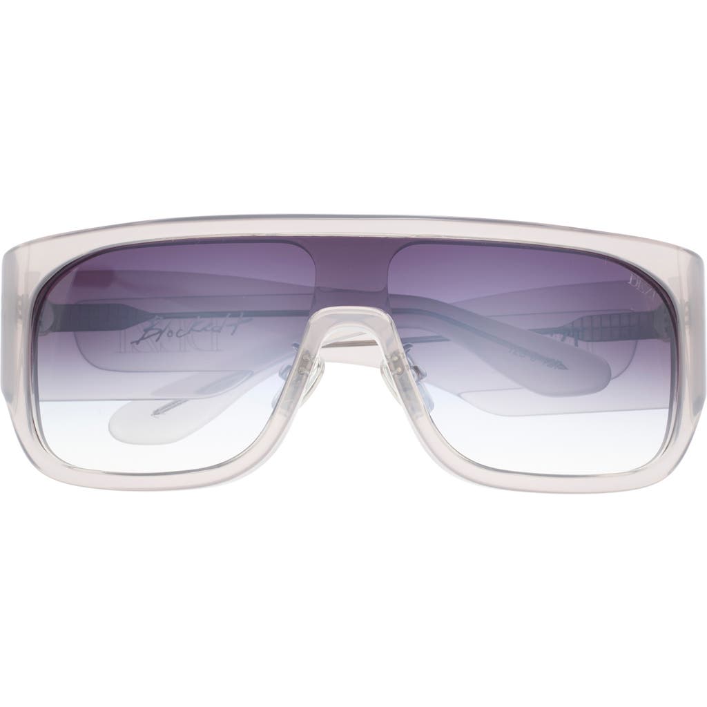 Dezi Blockdt 127mm Oversize Shield Sunglasses In Gray