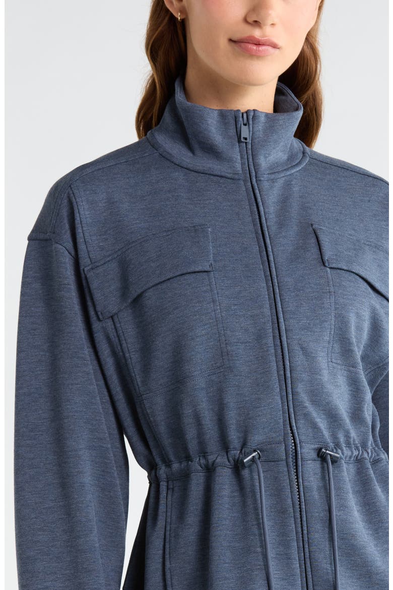 Soft Luxe Utility Jacket, Alternate, color, NAVY ARMADA HEATHER