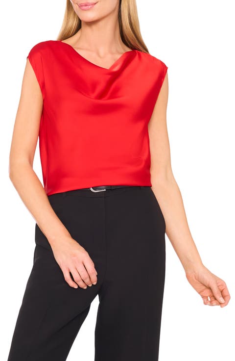 Cowl Neck Sleeveless Top