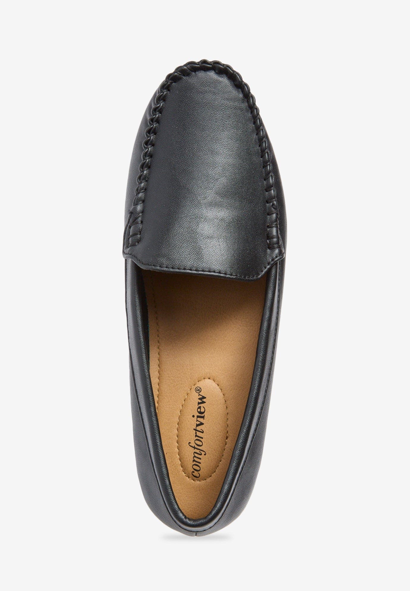 Comfortview The Milena Slip On Flat, Alternate, color, Black