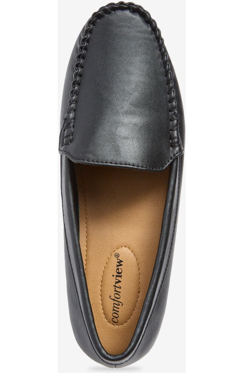 Comfortview The Milena Slip On Flat, Alternate, color, Black