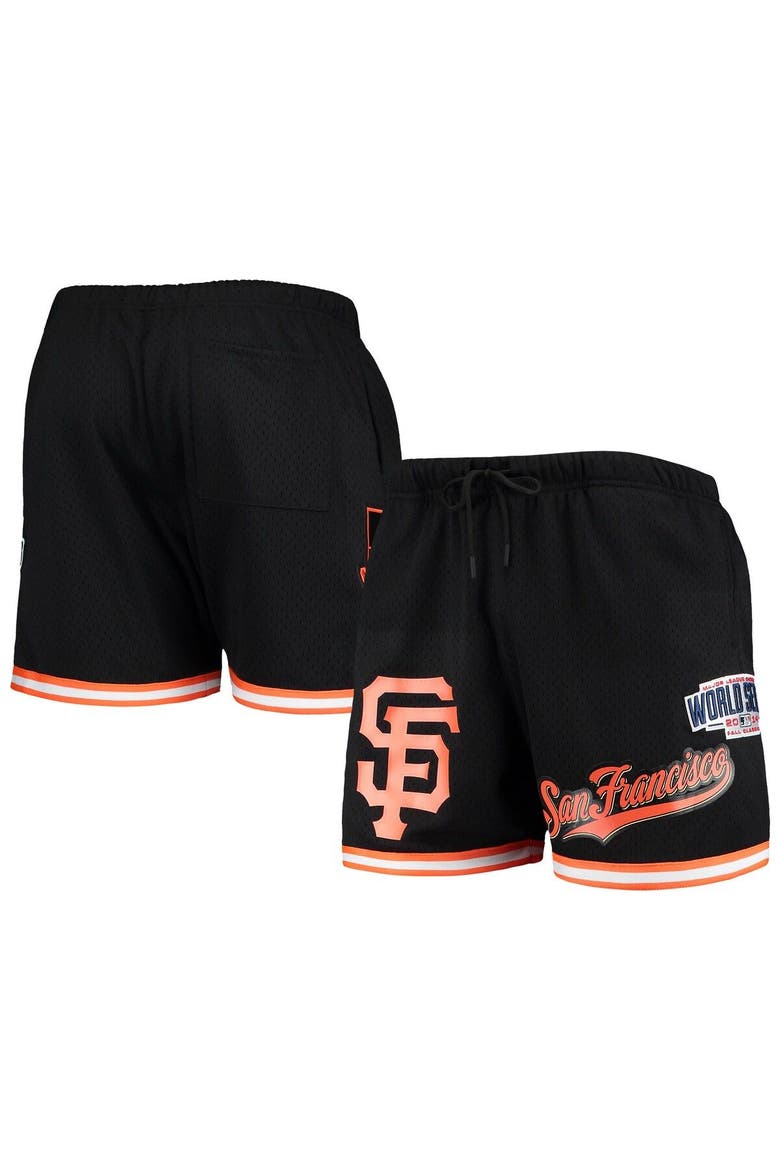 Men's Pro Standard Black San Francisco Giants 2014 World Series Mesh Shorts, Main, color, Black