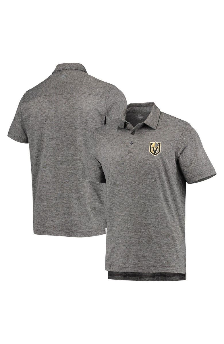 vineyard vines Men's Vineyard Vines Charcoal Vegas Golden Knights Destin Stripe Polo, Main, color, Charcoal