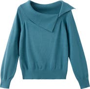 MANGO TEEN Asymmetric Neck Sweater