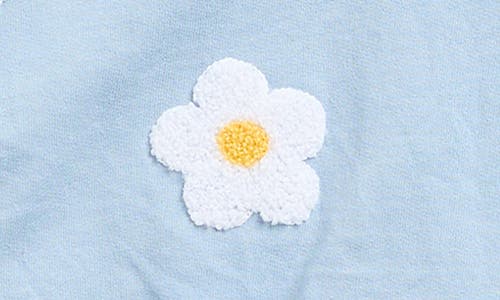 Jessica Simpson French Terry Flowers Sweatshirt & Joggers Set In Blue