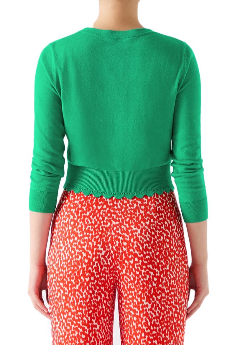 Vanessa Crewneck Cardigan, Alternate, color, GREEN