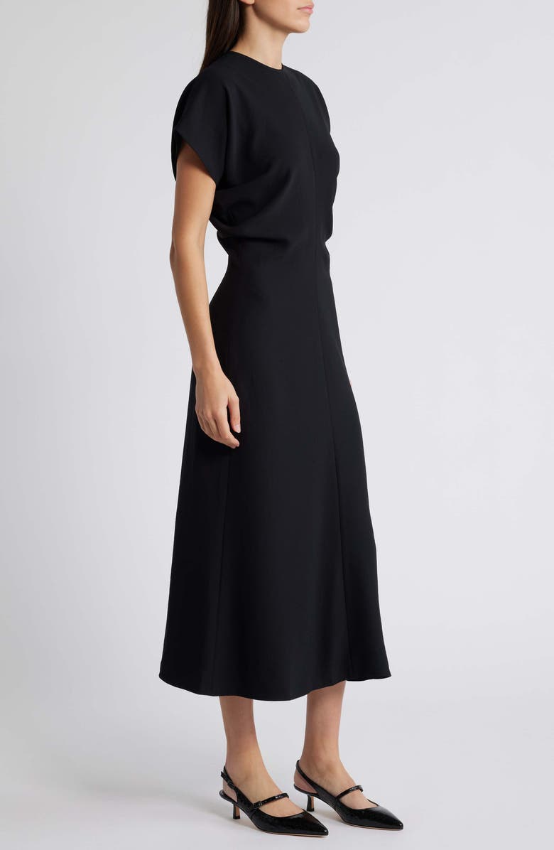Luxely Theo Drape Midi Dress, Alternate, color,