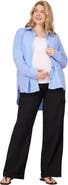 MOTHERHOOD MATERNITY Long Sleeve Button-Up Poplin Shirt