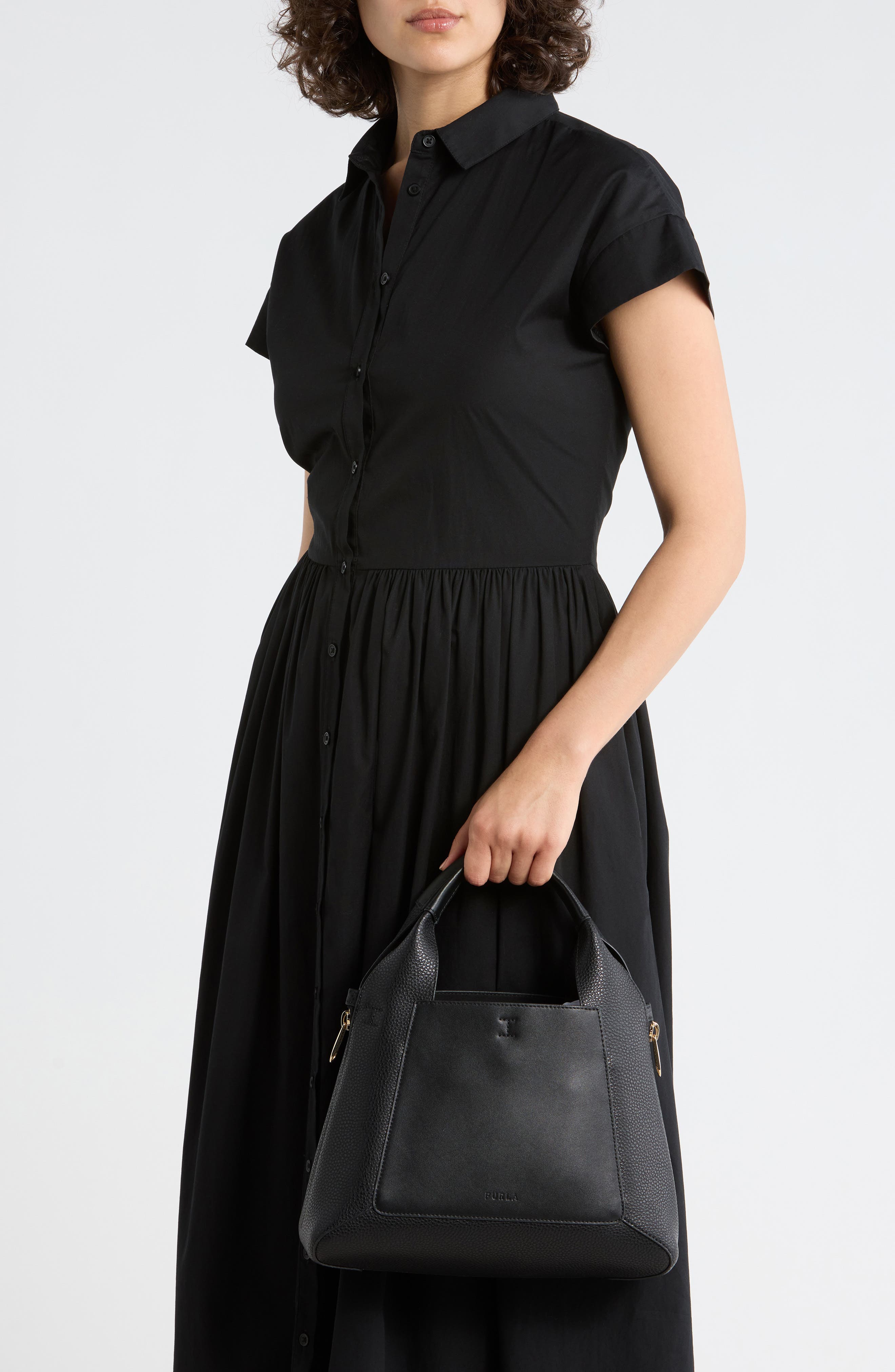 Furla Miagilda Tote Bag, Alternate, color, Nero